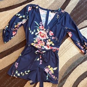 Yumi Kim Navy Floral Romper